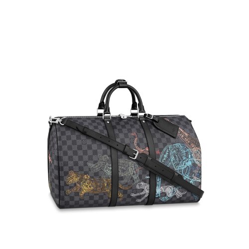Louis Vuitton Keepall 50B Damier Graphite Canvas - Men - Travel N45281