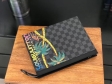 Louis Vuitton Damier Cobalt canvas Pochette Voyage MM Palm Tree N63510