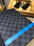 Louis Vuitton Damier Graphite Stripe Pochette Voyage MM N64444 Neon