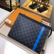 Louis Vuitton Damier Graphite Stripe Pochette Voyage MM N64444 Neon