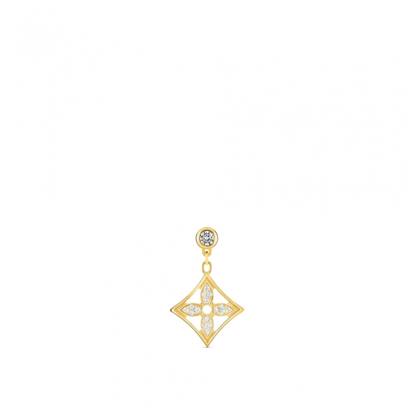Louis Vuitton Idylle Blossom Ear Stud, Yellow Gold And Diamonds - Per Unit - Women - Jewelry Q06168