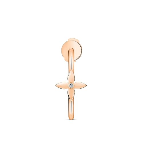 Louis Vuitton Idylle Blossom Small Hoop, Pink Gold And Diamond - Per Unit - Women - Jewelry Q06176