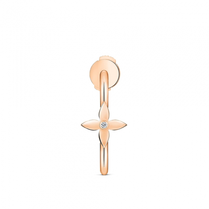 Louis Vuitton Idylle Blossom Small Hoop, Pink Gold And Diamond - Per Unit - Women - Jewelry Q06176