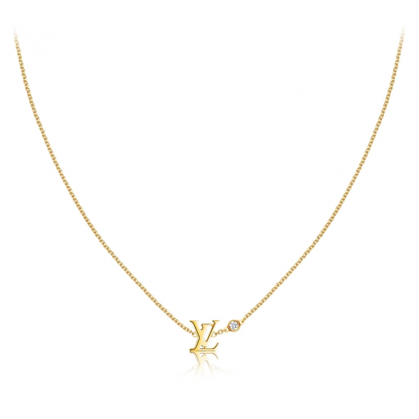 Louis Vuitton Idylle Blossom LV Pendant, Yellow gold and diamond - Women - Jewelry Q93626