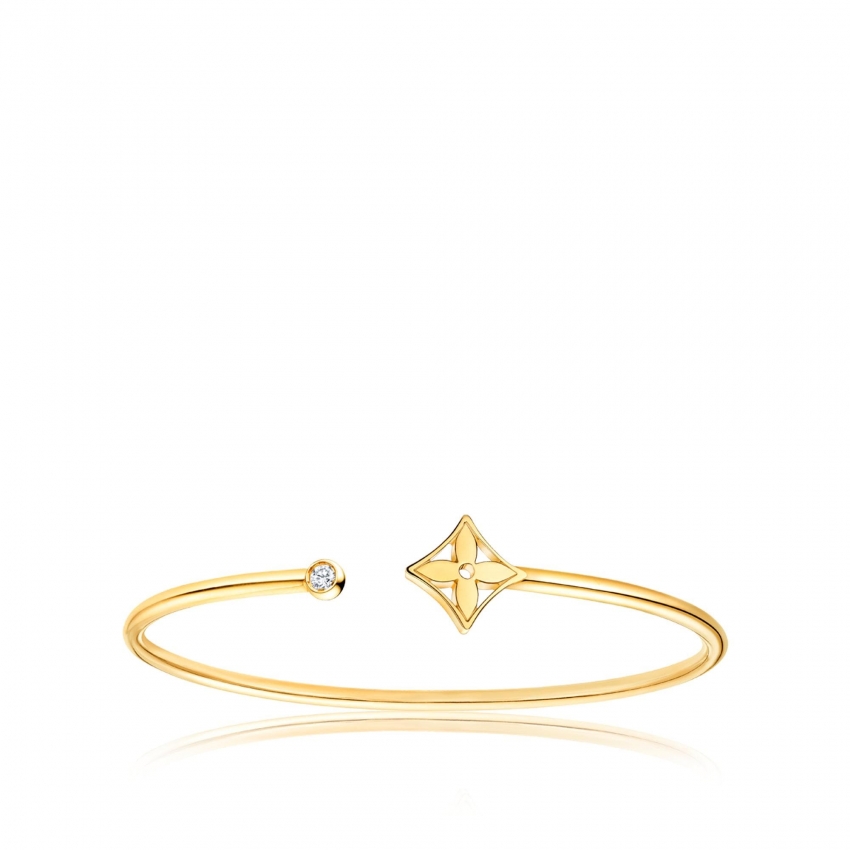 Louis Vuitton Idylle Blossom Twist Bracelet, Yellow Gold - Women - Jewelry Q95529