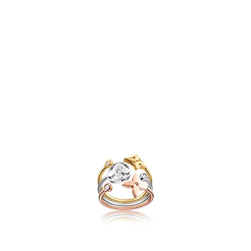 Louis Vuitton Idylle Blossom ring, 3 golds and diamonds - Women - Jewelry Q9F15Z