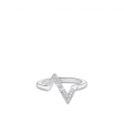 Louis Vuitton LV Volt Upside Down Ring, White Gold And Diamonds - Women - Jewelry Q9Q31A