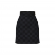Louis Vuitton Damier Graphite Denim Pencil Skirt - Women - Ready-to-Wear 1A9Z27
