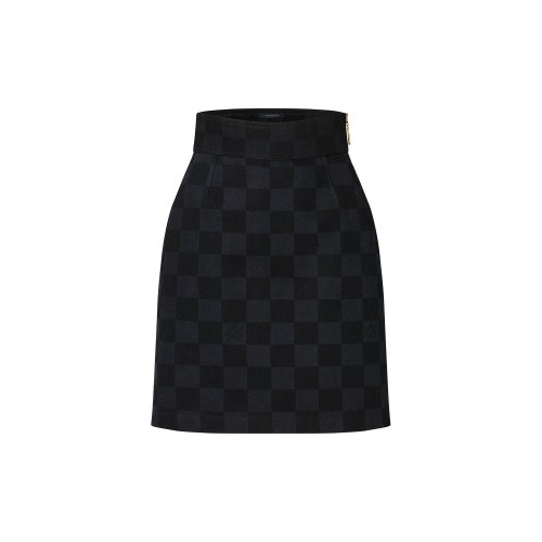 Louis Vuitton Damier Graphite Denim Pencil Skirt - Women - Ready-to-Wear 1A9Z27 Louis Vuitton Damier Graphite Denim Pencil Skirt - Women - Ready-to-Wear 1A9Z27