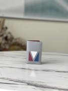 Louis Vuitton Pocket Organizer Taiga Leather in Grey - Men - Small Leather Goods M30790