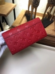 Louis Vuitton Monogram Empreinte Leather Metis Wallet M62458 Red