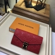 Louis Vuitton Monogram Empreinte Leather Metis Wallet M62458 Red