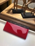 Louis Vuitton Patent Calf Leather Cherrywood Wallet M62558 Red