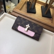 Louis Vuitton Monogram Canvas Flower Wallet M62577 Pink