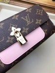 Louis Vuitton Monogram Canvas Flower Wallet M62577 Pink
