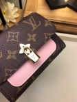 Louis Vuitton Monogram Canvas Flower Compact Wallet M62578 Pink