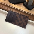 Louis Vuitton Damier Ebene Canvas Coin Card Holder N64038