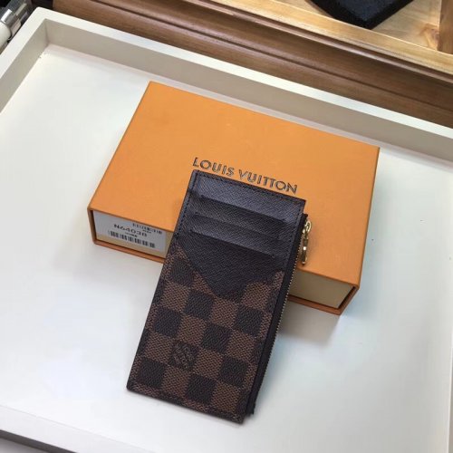 Louis Vuitton Damier Ebene Canvas Coin Card Holder N64038 Louis Vuitton Damier Ebene Canvas Coin Card Holder N64038