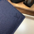 Louis Vuitton Taiga Calf Leather Coin Card Holder M62914 Navy