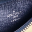 Louis Vuitton Taiga Calf Leather Coin Card Holder M62914 Navy