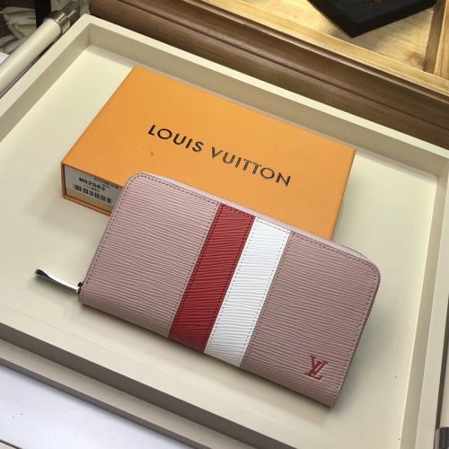 Louis Vuitton Epi Leather Stripes Zippy Wallet M62983 Rose Ballerine