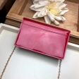 Louis Vuitton Patent Calf Leather Cherrywood Chain Wallet M63305 Red