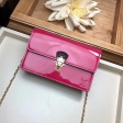 Louis Vuitton Patent Calf Leather Cherrywood Chain Wallet M63305