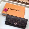 Louis Vuitton Monogram Canvas Emilie Wallet M64202 Purple