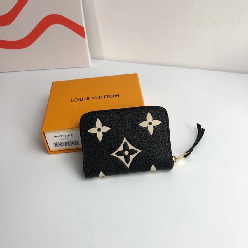 Louis Vuitton Zippy Coin Purse Monogram Empreinte Leather in Black - Small Leather Goods M69787