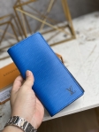Louis Vuitton Brazza Wallet Epi Leather in Blue - Small Leather Goods M80788