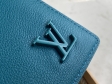Louis Vuitton Wallet Multiple LV AEROGRAM in Blue - Men - Small Leather Goods M81026