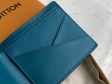 Louis Vuitton Wallet Multiple LV AEROGRAM in Blue - Men - Small Leather Goods M81026