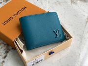 Louis Vuitton Wallet Multiple LV AEROGRAM in Blue - Men - Small Leather Goods M81026