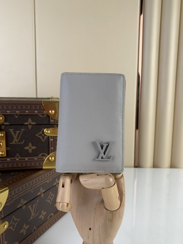 Louis Vuitton Pocket Organizer LV AEROGRAM in Grey - Men - Small Leather Goods M81028