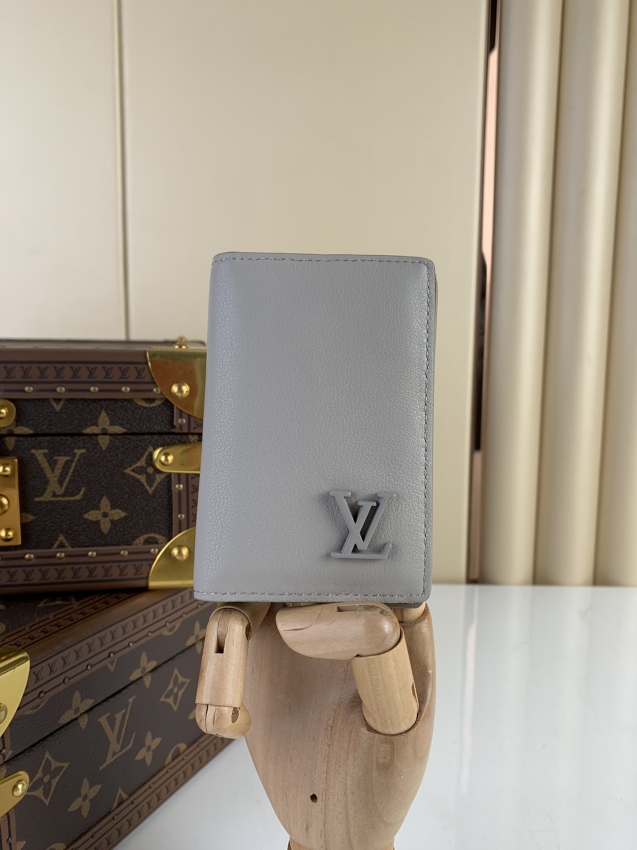 Louis Vuitton Pocket Organizer LV AEROGRAM in Grey - Men - Small Leather Goods M81028