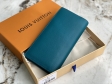 Louis Vuitton Brazza Wallet LV AEROGRAM in Blue - Men - Small Leather Goods M81153