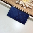 Louis Vuitton Taigarama Coin Card Holder Men M30270 Cobalt Navy Blue