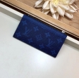 Louis Vuitton Taigarama Coin Card Holder Men M30270 Cobalt Navy Blue