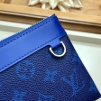 Louis Vuitton Taigarama Discovery Pochette PM Men M30278 Cobalt Navy Blue