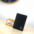 Louis Vuitton Pocket organizer Taiga Leather in Black - Men - Small Leather Goods M30283