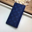 Louis Vuitton Taigarama Brazza Wallet Men M30297 Cobalt Navy Blue