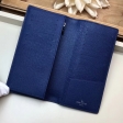 Louis Vuitton Taigarama Brazza Wallet Men M30297 Cobalt Navy Blue