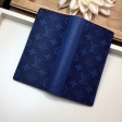 Louis Vuitton Taigarama Brazza Wallet Men M30297 Cobalt Navy Blue