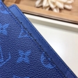 Louis Vuitton Taigarama Brazza Wallet Men M30297 Cobalt Navy Blue