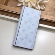 Louis Vuitton Taigarama Brazza Wallet Men M30298 White Silver