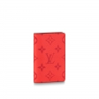 Louis Vuitton Pocket Organizer K45 in Red - Men - Small Leather Goods M30823