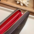 Louis Vuitton Monogram Canvas Iconic Zippy Wallet M41896 Coquelicot
