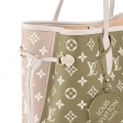 Louis Vuitton Neverfull MM Monogram Empreinte Leather Kaki / Beige - Women Handbags M46102