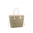 Louis Vuitton Neverfull MM Monogram Empreinte Leather Kaki / Beige - Women Handbags M46102