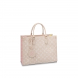 Louis Vuitton OnTheGo MM Monogram Empreinte Leather Rose Beige - Women Handbags M46128